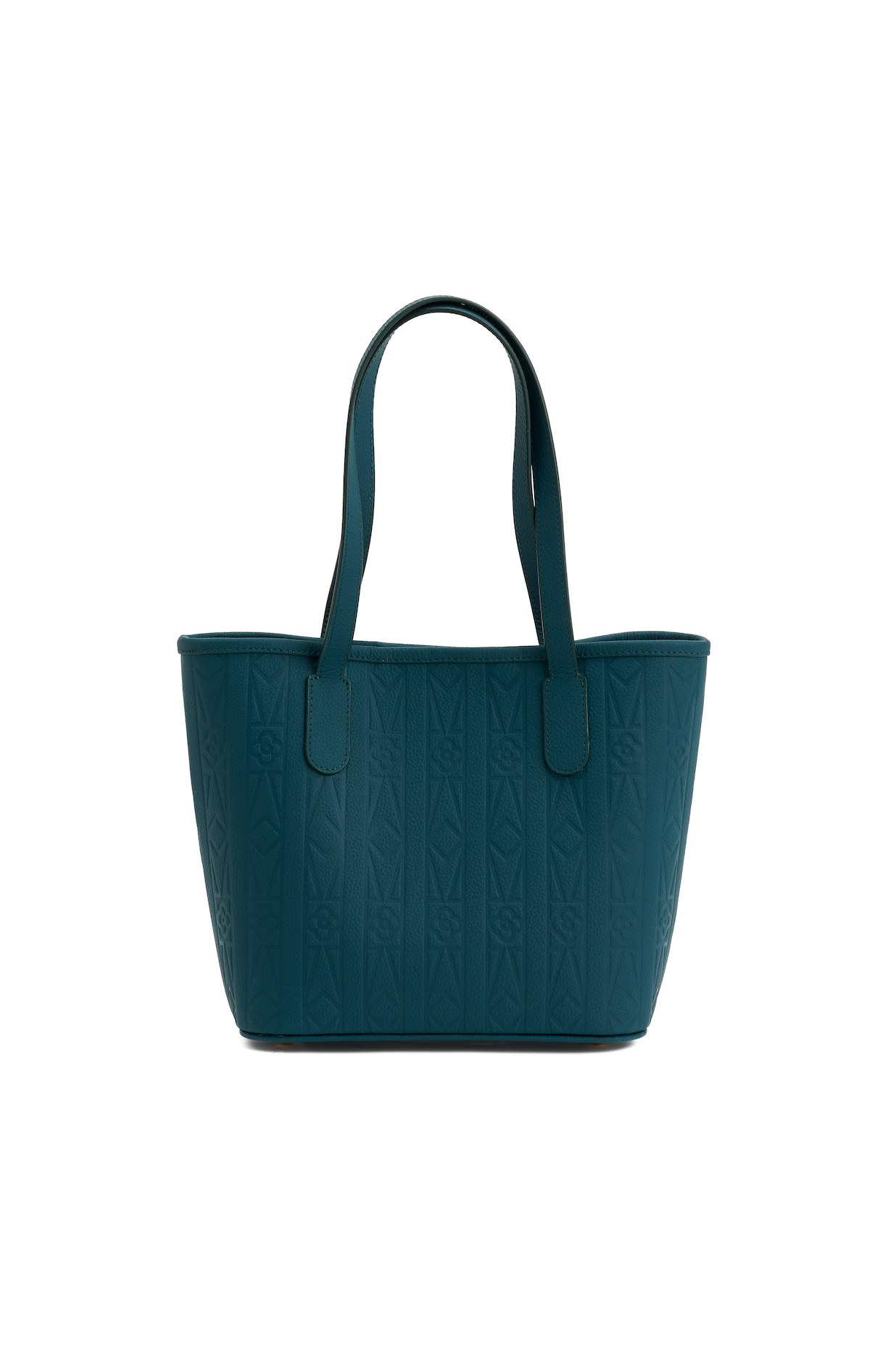Blue tote bag on a white background